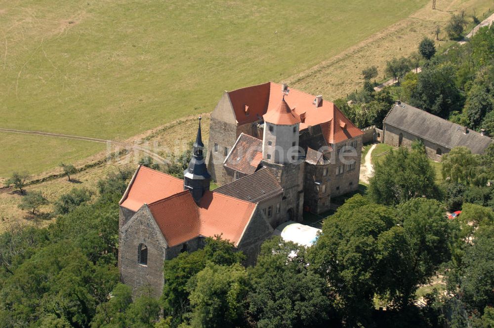 Goseck aus der Vogelperspektive: Schloss Goseck in Sachsen-Anhalt