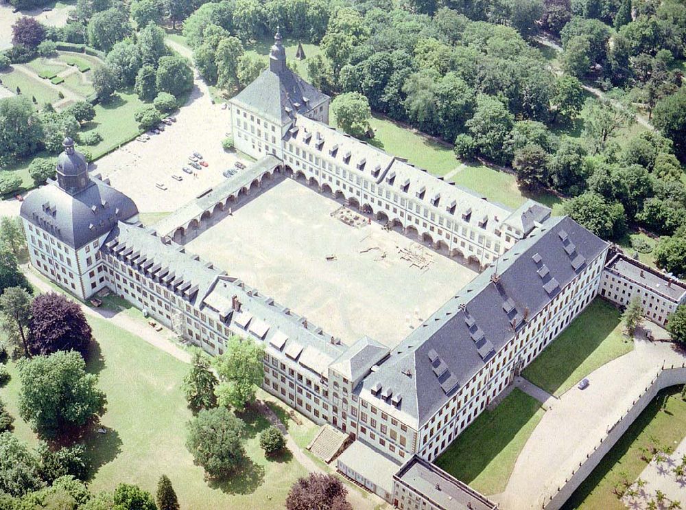 Gotha von oben - Schloß Gotha.