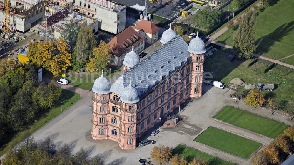 Karlsruh aus der Vogelperspektive: Schloss Gottesau Karlsruhe