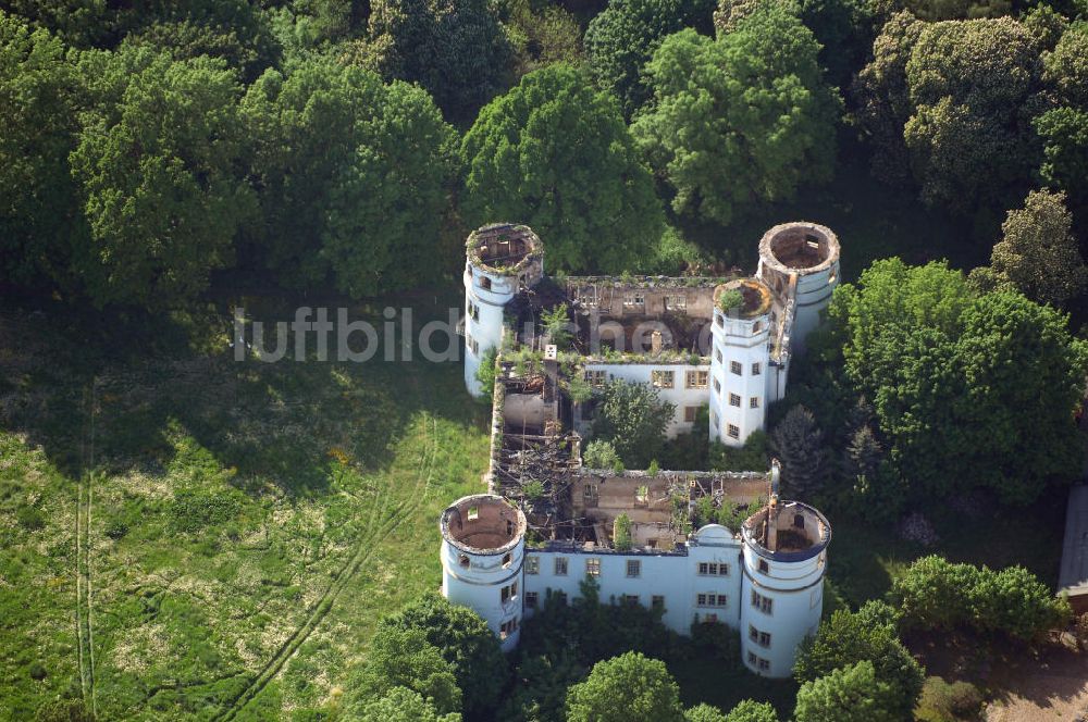 Luftaufnahme Groß Germersleben - Schloss Groß Germersleben in Sachsen-Anhalt