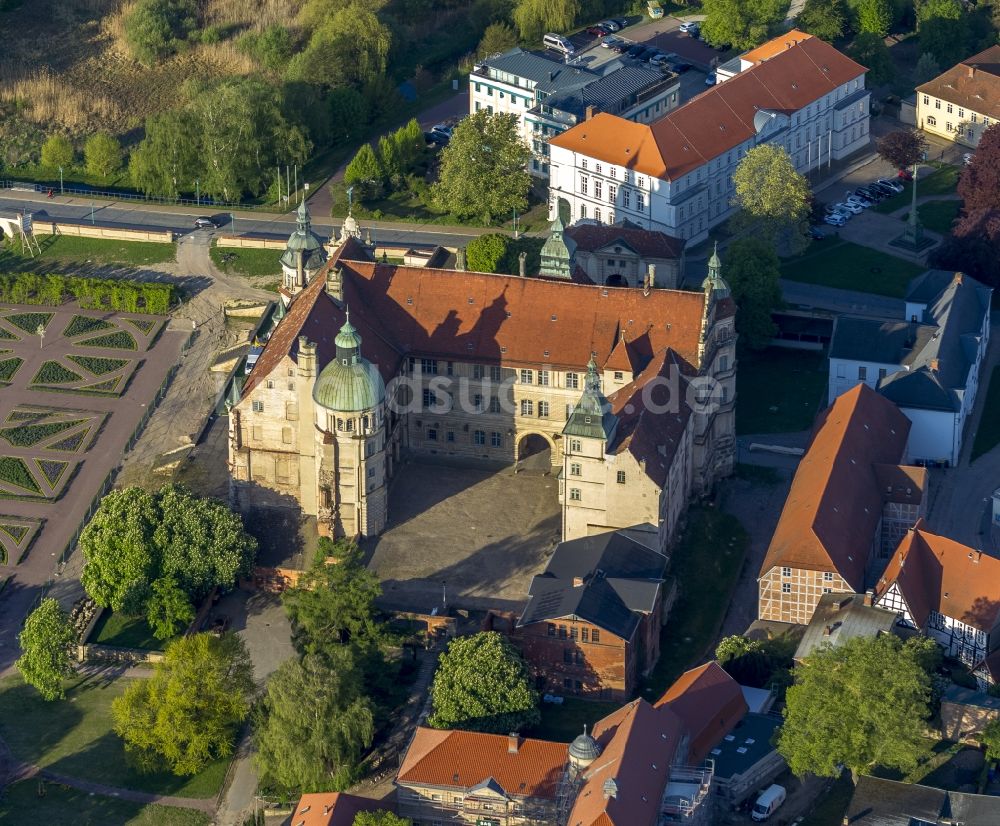 Güstrow aus der Vogelperspektive: Schloss Güstrow im Bundesland Mecklenburg-Vorpommern