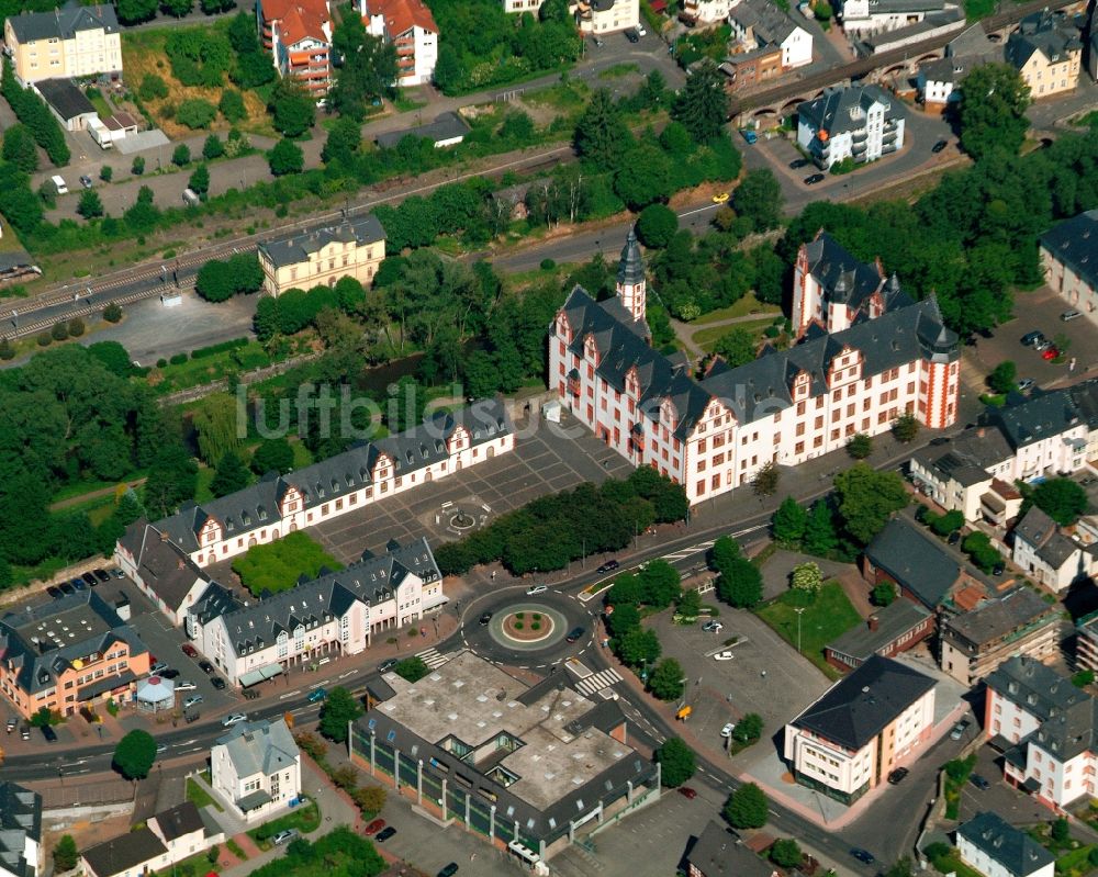 Hadamar aus der Vogelperspektive: Schloss Hadamar in Hadamar im Bundesland Hessen