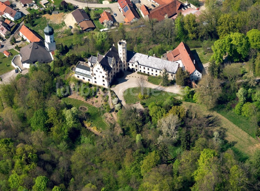 Luftaufnahme Haldenwang - Schloss Haldenwang in Haldenwang im Bundesland Bayern