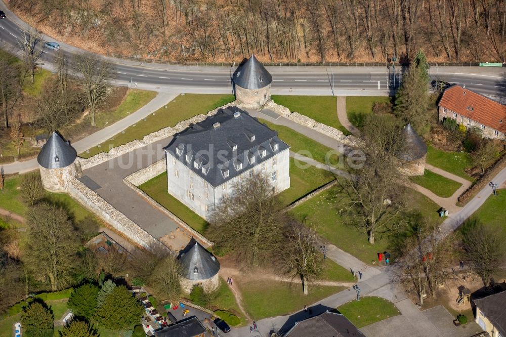 Luftbild Velbert - Schloss Hardenberg im Ortsteil Neviges in Velbert im Bundesland Nordrhein-Westfalen