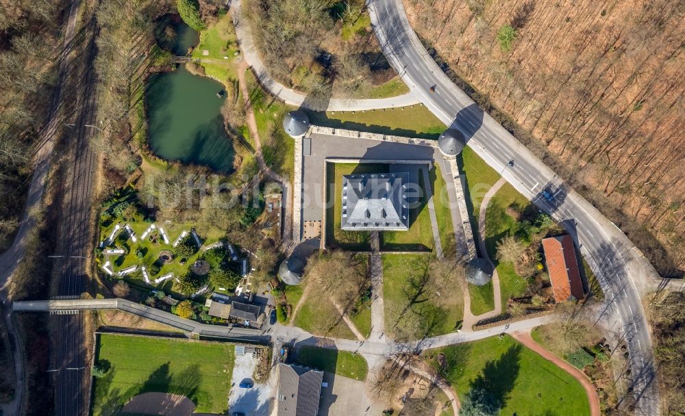 Luftaufnahme Velbert - Schloss Hardenberg im Ortsteil Neviges in Velbert im Bundesland Nordrhein-Westfalen