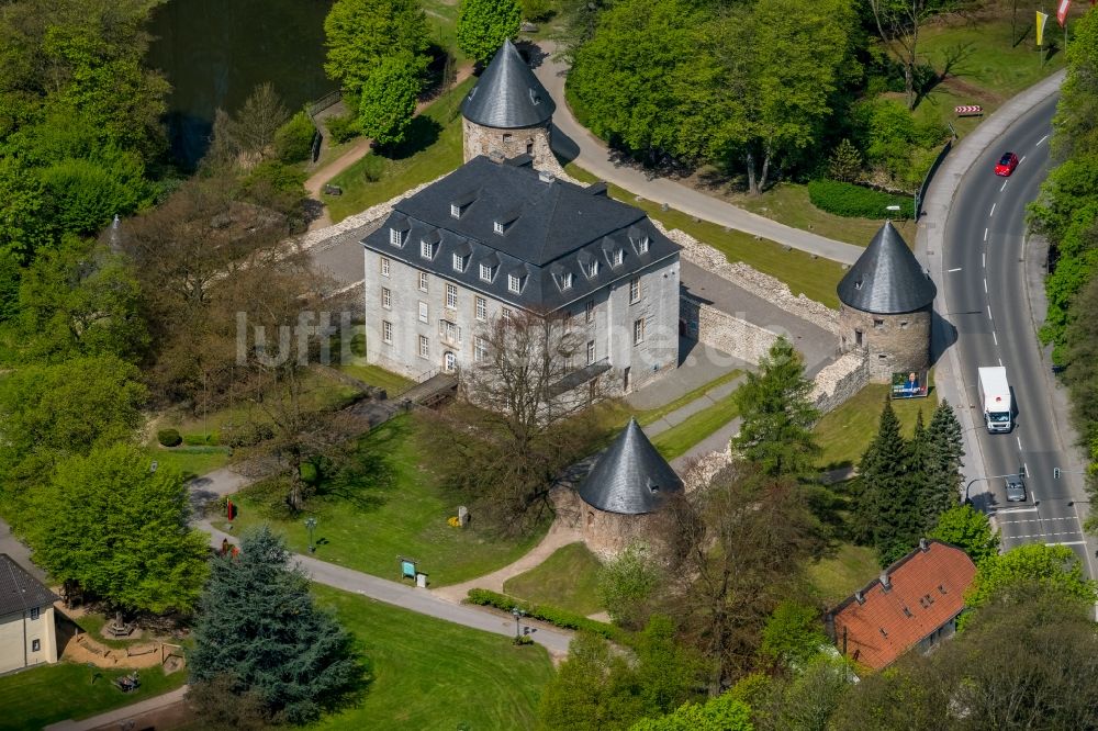 Luftbild Velbert - Schloss Hardenberg im Ortsteil Neviges in Velbert im Bundesland Nordrhein-Westfalen