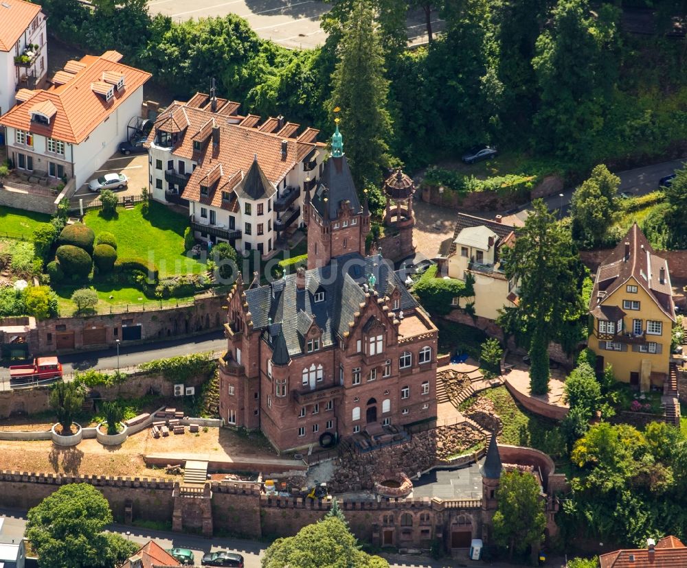 Luftaufnahme Heidelberg - Schloss Heidelberg in Heidelberg im Bundesland Baden-Württemberg