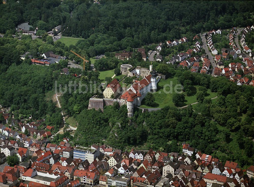 Heidenheim An Der Brenz Aus Der Vogelperspektive Schloss Hellenstein Einer Uber Der Stadt Heidenheim An Der