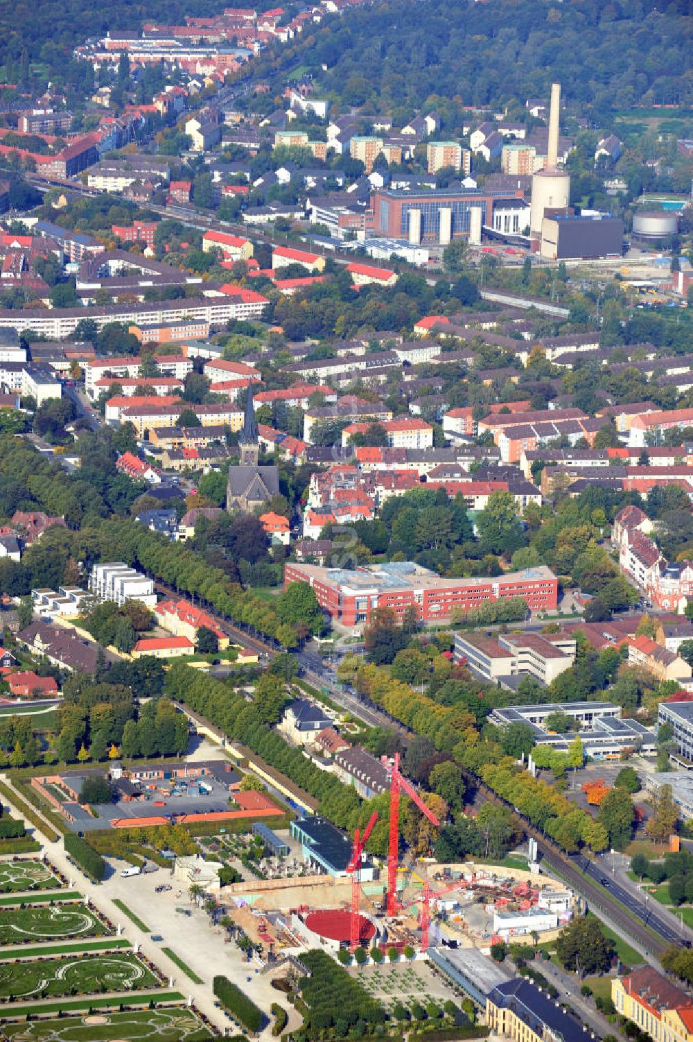 Luftbild Hannover - Schloss Herrenhausen Hannover