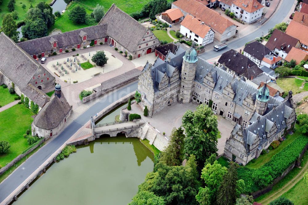 Luftbild Emmerthal - Schloss Hämelschenburg in Emmerthal / Niedersachsen