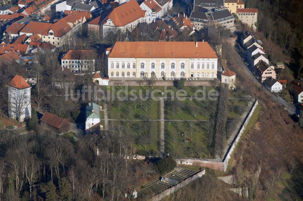 Dachau aus der Vogelperspektive: Schloss und Hofgarten Dachau