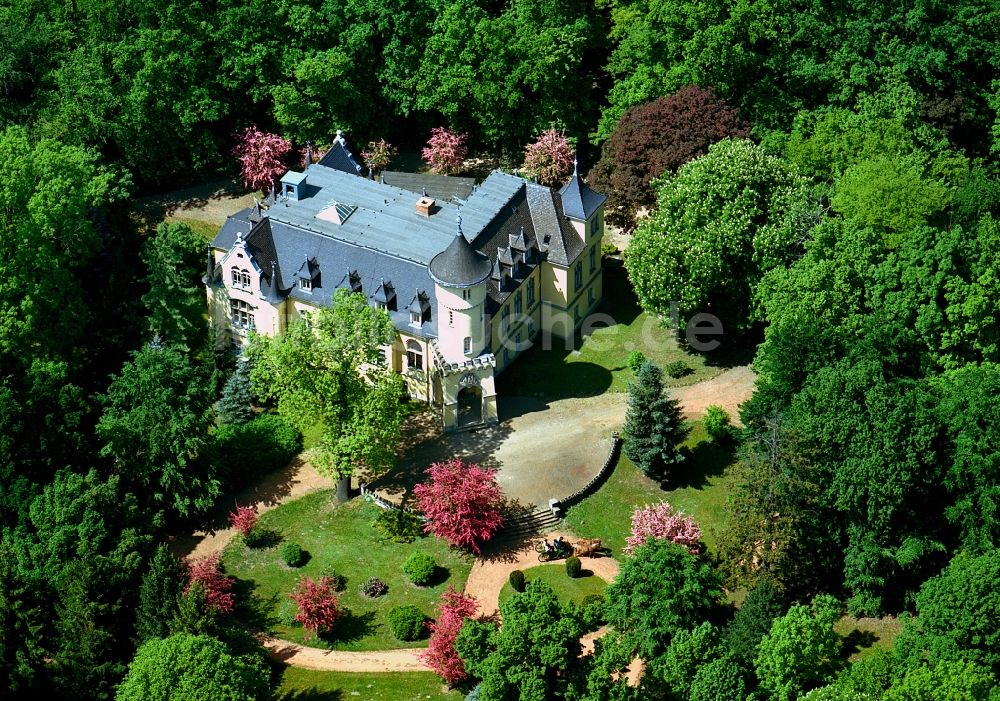 Hohenbocka aus der Vogelperspektive: Schloss Hohenbocka in Hohenbocka im Bundesland Brandenburg