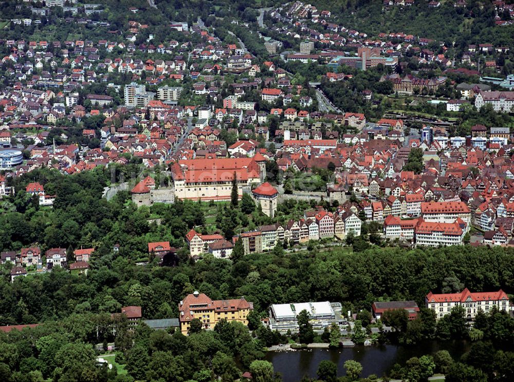 Tübingen aus der Vogelperspektive: Schloss Hohentübingen