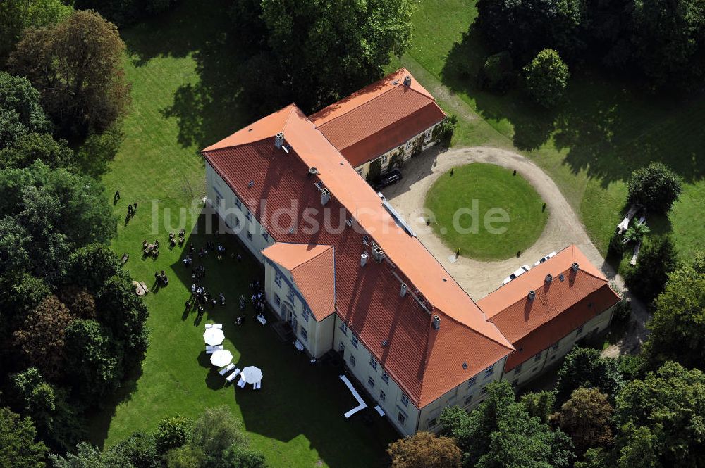 Luftbild Hoppenrade - Schloss Hoppenrade im Löwenberger Land / Brandenburg