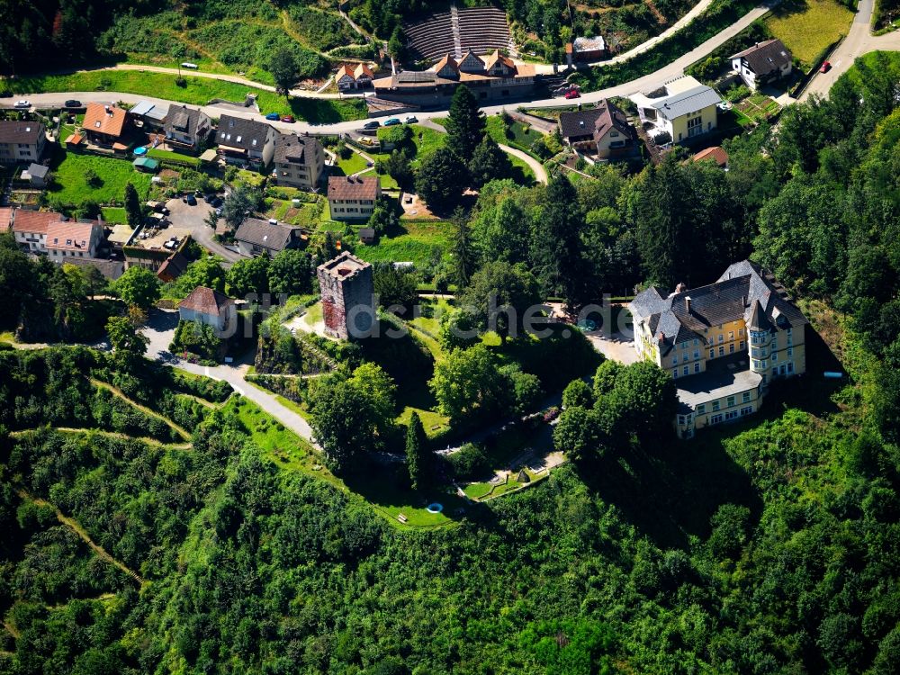 Luftbild Hornberg - Schloss Hornberg in Hornberg im Bundesland Baden-Württemberg