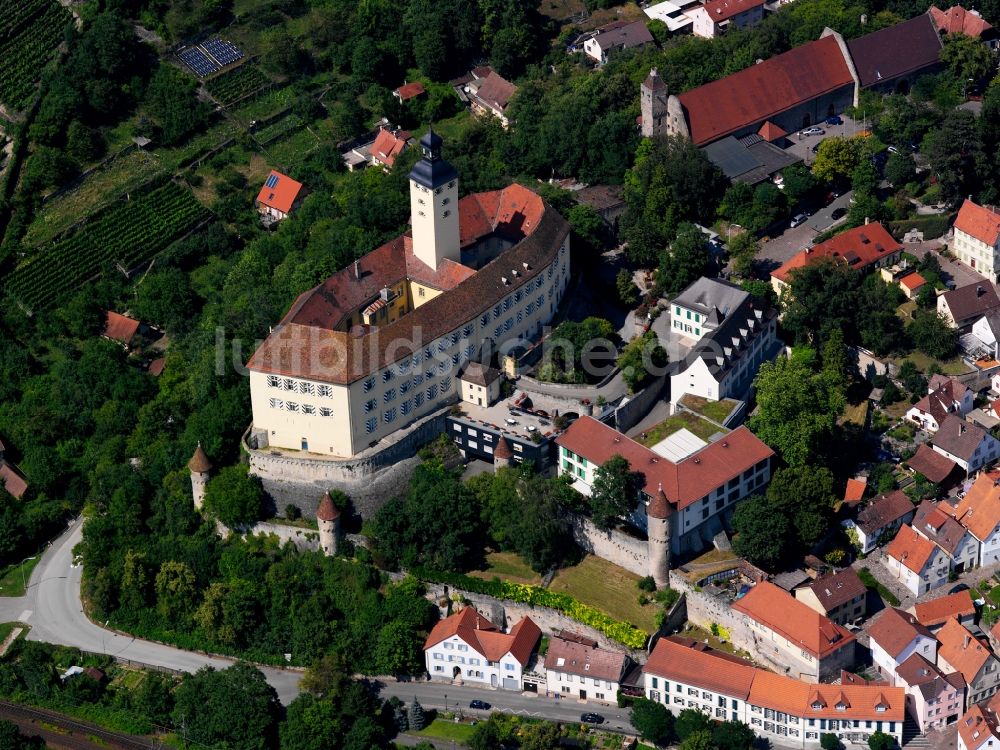 Luftaufnahme Gundelsheim - Schloss Horneck in Gundelsheim im Bundesland Baden-Württemberg