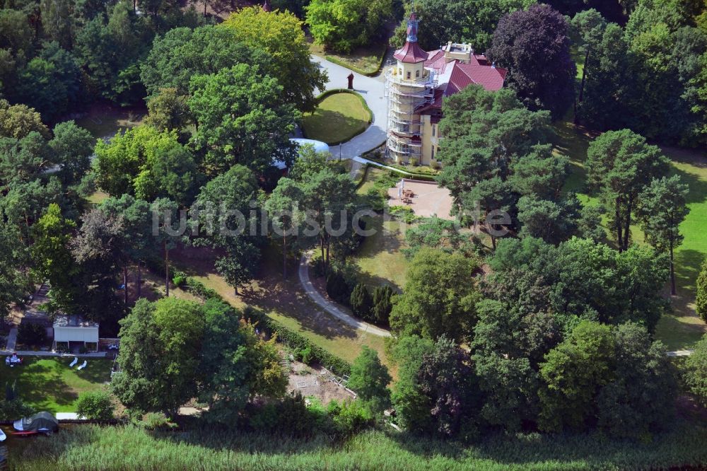 Luftbild Storkow - Schloss Hubertushöhe in Storkow im Bundesland Brandenburg