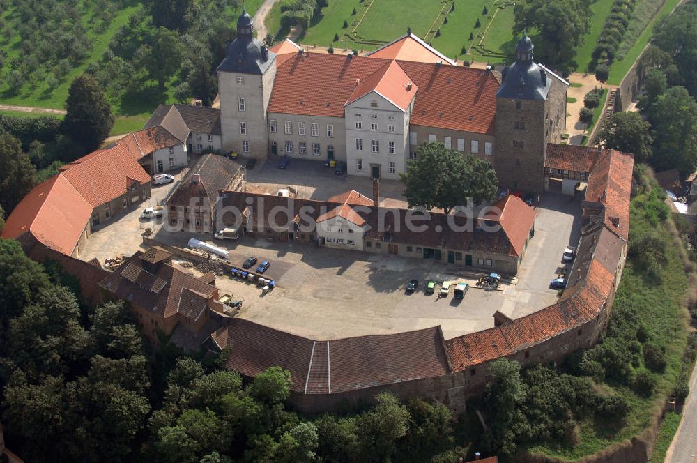 Luftbild Hundisburg - Schloss Hundisburg