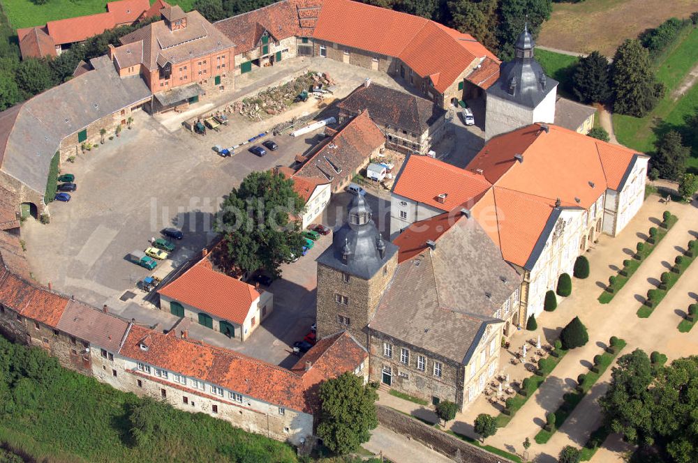 Hundisburg von oben - Schloss Hundisburg