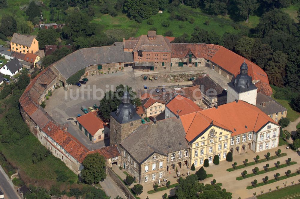 Luftbild Hundisburg - Schloss Hundisburg