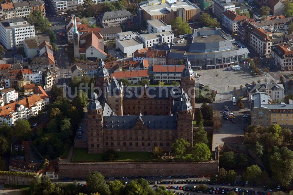 Aschaffenburg von oben - Schloss Johannisburg