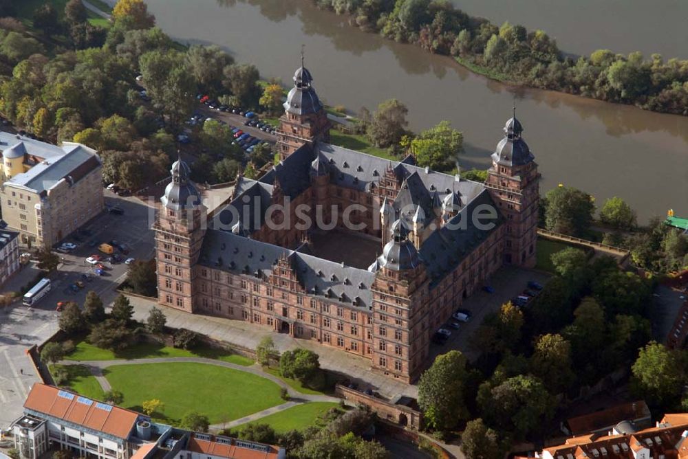 Aschaffenburg von oben - Schloss Johannisburg