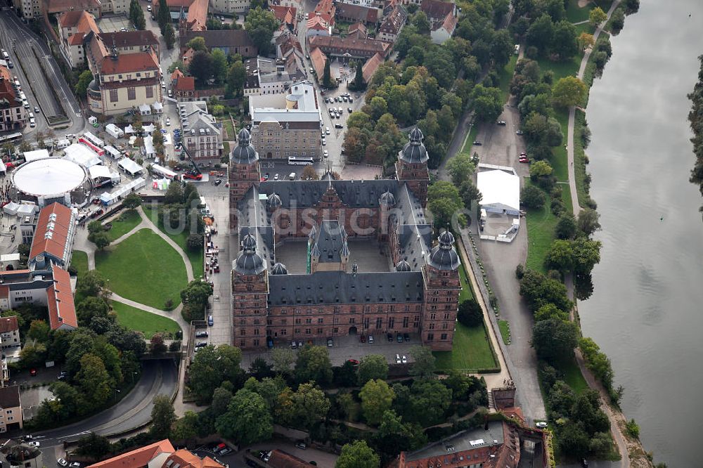 Luftbild Aschaffenburg - Schloss Johannisburg in Aschaffenburg