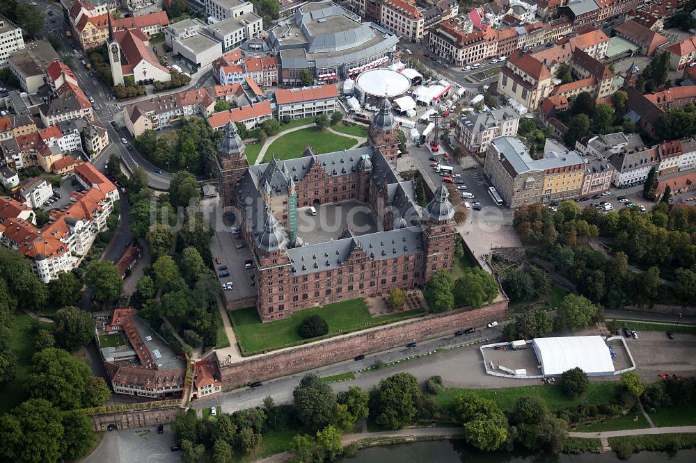 Luftbild Aschaffenburg - Schloss Johannisburg in Aschaffenburg