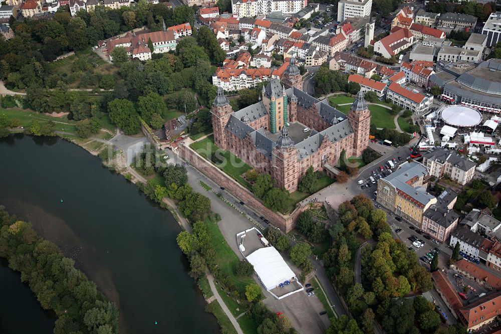 Luftbild Aschaffenburg - Schloss Johannisburg in Aschaffenburg