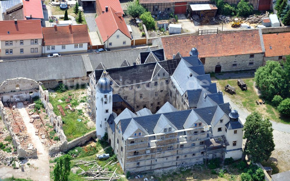 Luftaufnahme Kannawurf - Schloss Kannawurf - Künstlerhaus Thüringen