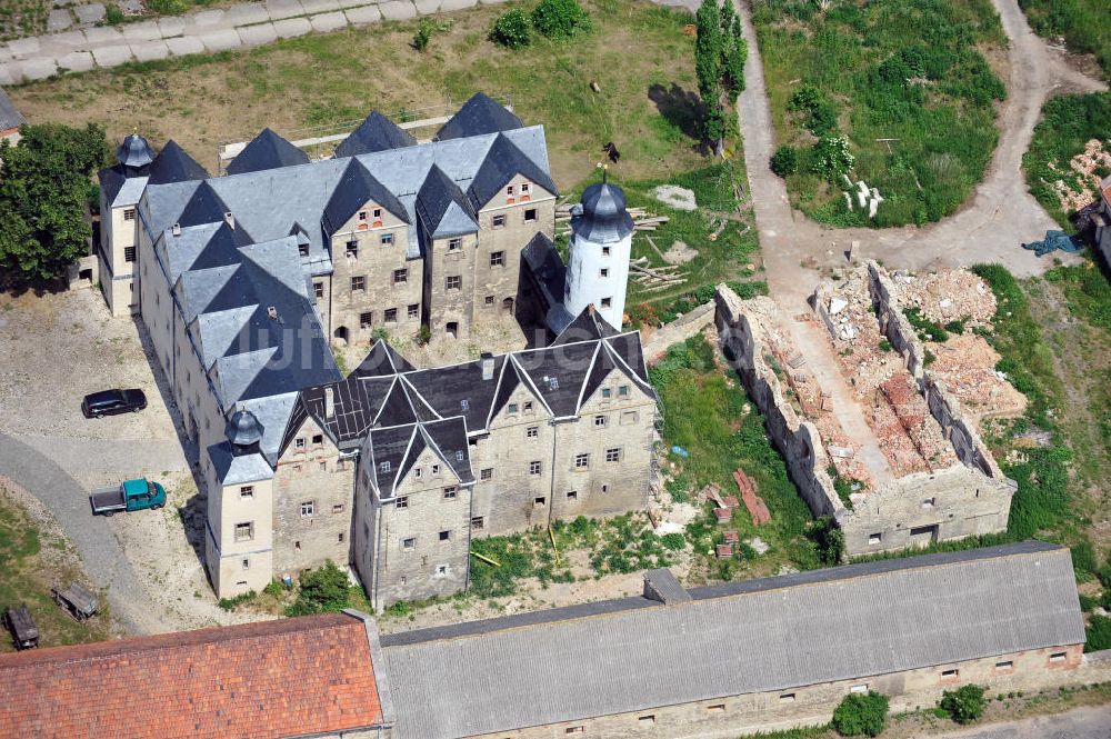 Luftaufnahme Kannawurf - Schloss Kannawurf - Künstlerhaus Thüringen