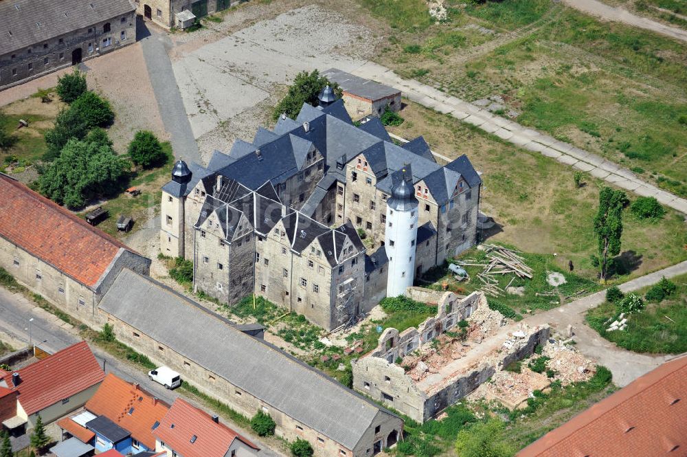 Luftaufnahme Kannawurf - Schloss Kannawurf - Künstlerhaus Thüringen