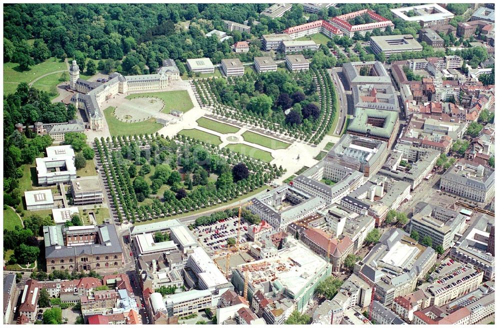 Luftbild Karlsruhe - Schloß Karlsruhe