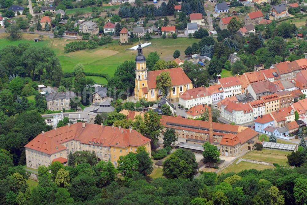 Königsbrück von oben - Schloß Königsbrück in Sachsen