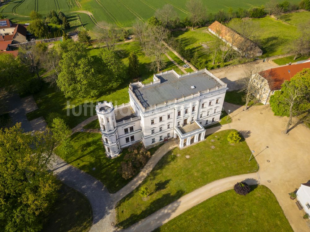 Luftbild Reichenbach/Oberlausitz - Schloss Krobnitz in Reichenbach/Oberlausitz im Bundesland Sachsen, Deutschland