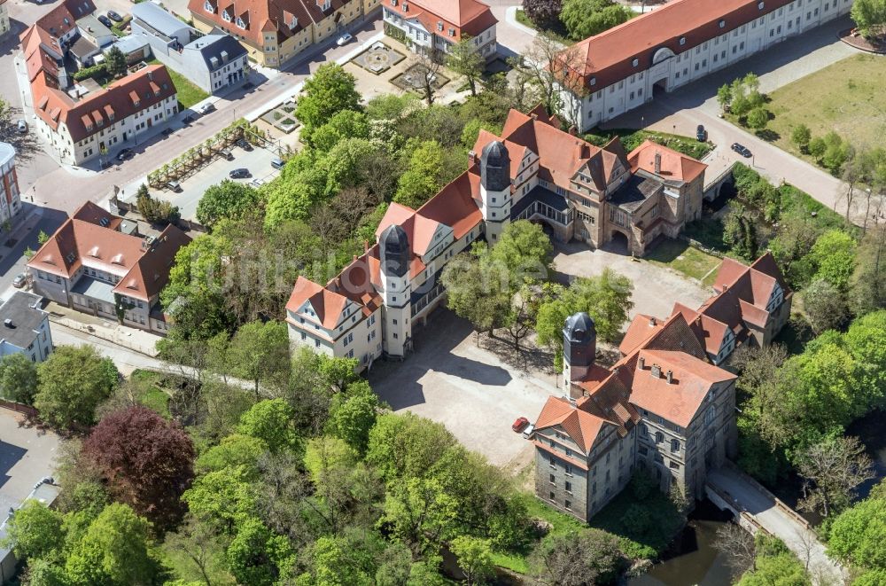 Luftbild Köthen (Anhalt) - Schloss Köthen in Köthen (Anhalt) im Bundesland Sachsen-Anhalt