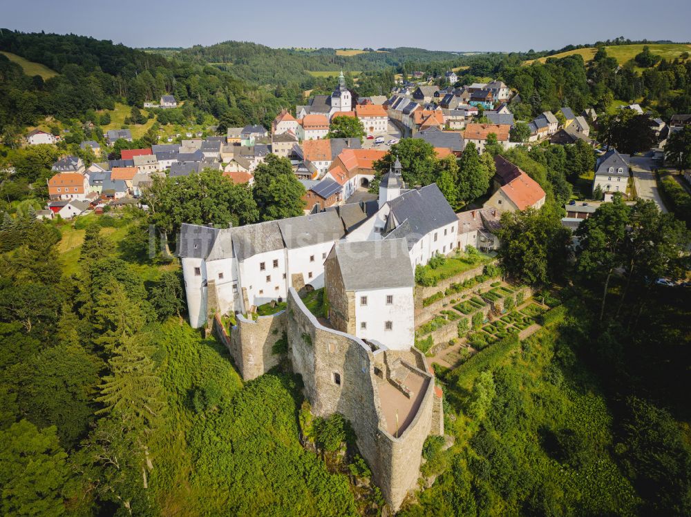 Luftbild Altenberg - Schloss Lauenstein in Altenberg im Bundesland Sachsen, Deutschland