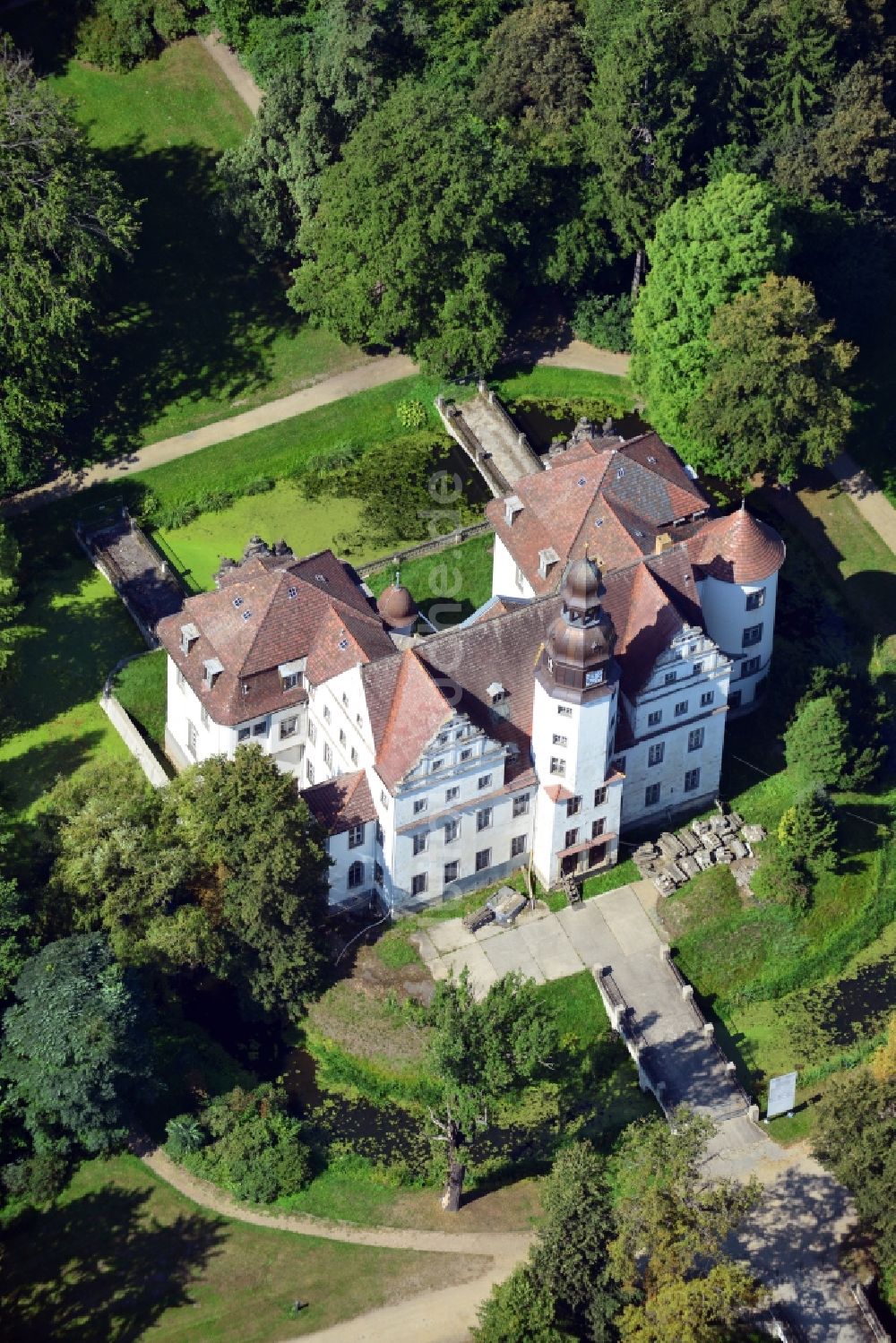 Lindenau von oben - Schloss Lindenau bei Lindenau in Brandenburg