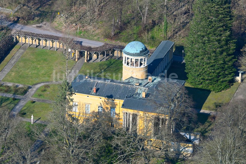 Luftbild Potsdam - Schloß Lindstedt in Potsdam im Bundesland Brandenburg, Deutschland