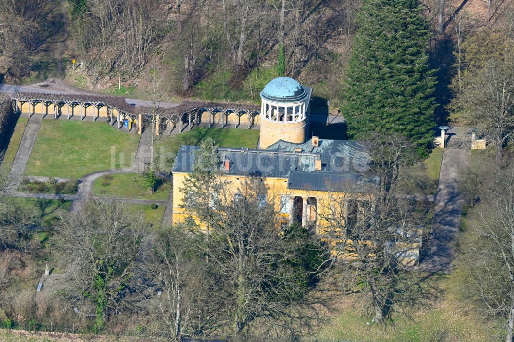 Luftbild Potsdam - Schloß Lindstedt in Potsdam im Bundesland Brandenburg, Deutschland