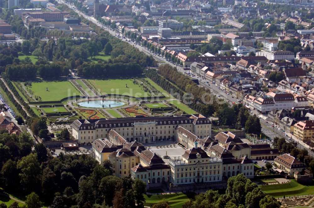 Ludwigsburg von oben - Schloss Ludwigsburg