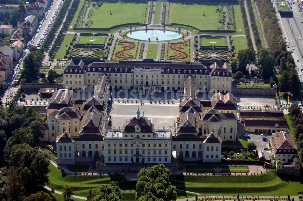 Ludwigsburg von oben - Schloss Ludwigsburg