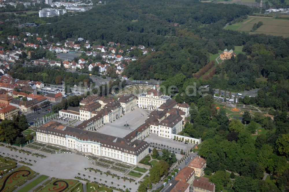 Ludwigsburg von oben - Schloss Ludwigsburg