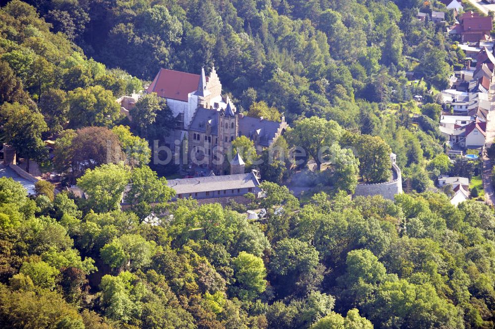 Luftaufnahme Mansfeld - Schloss Mansfeld in Mansfeld, Sachsen-Anhalt