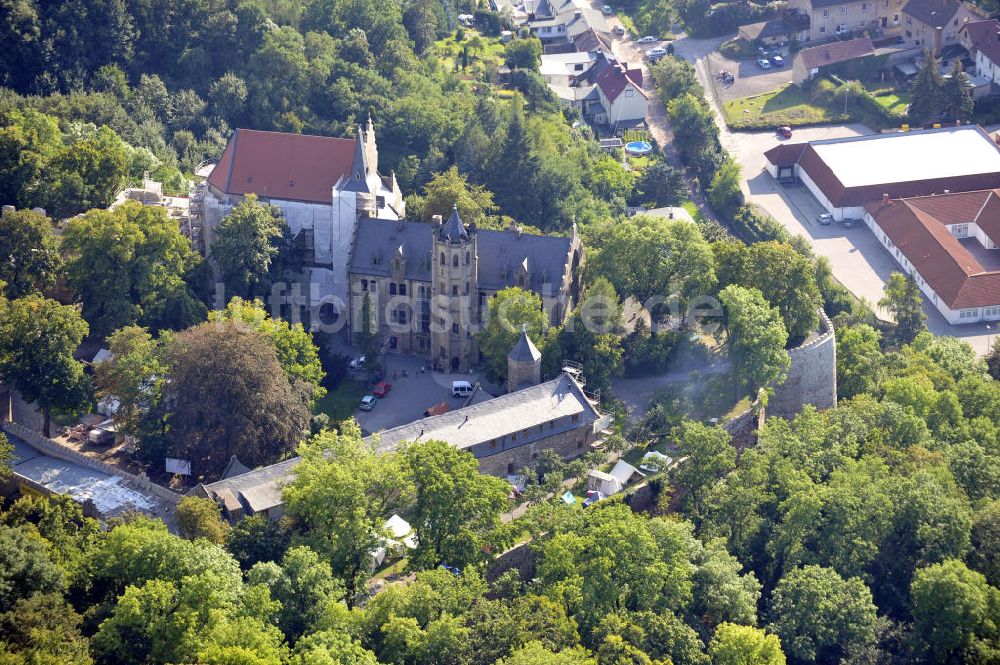 Mansfeld aus der Vogelperspektive: Schloss Mansfeld in Mansfeld, Sachsen-Anhalt