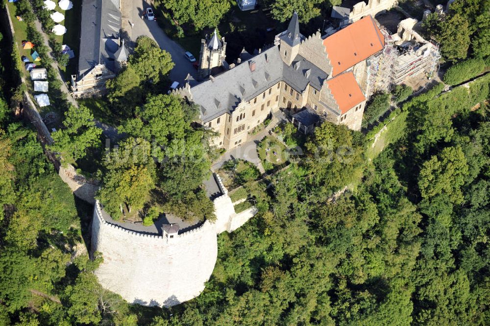 Luftbild Mansfeld - Schloss Mansfeld in Mansfeld, Sachsen-Anhalt