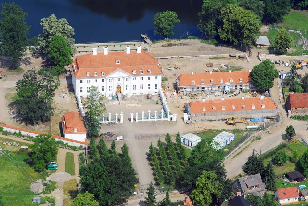 Luftbild Meseberg - Schloß Meseberg - das neue Gästehaus der Bundesregierung