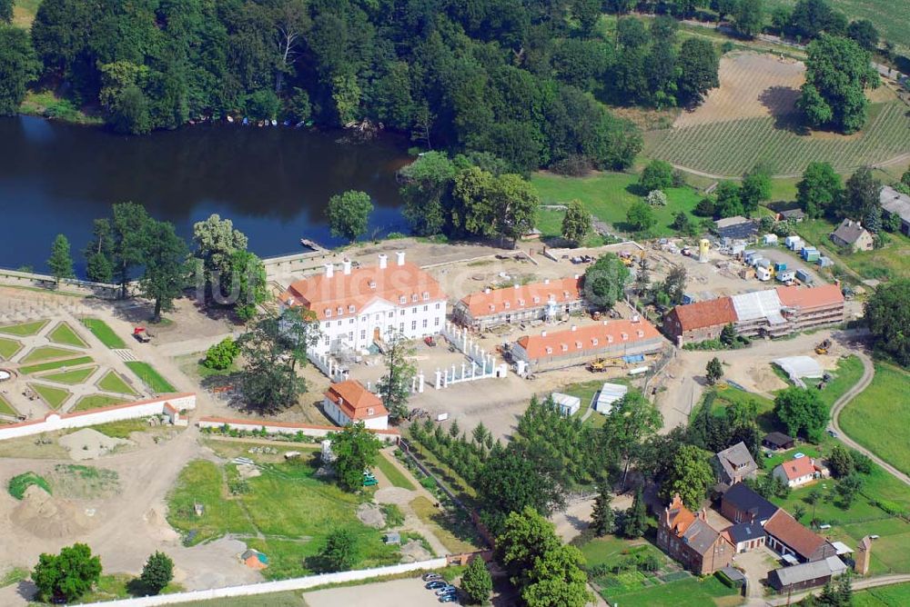 Meseberg von oben - Schloß Meseberg - das neue Gästehaus der Bundesregierung