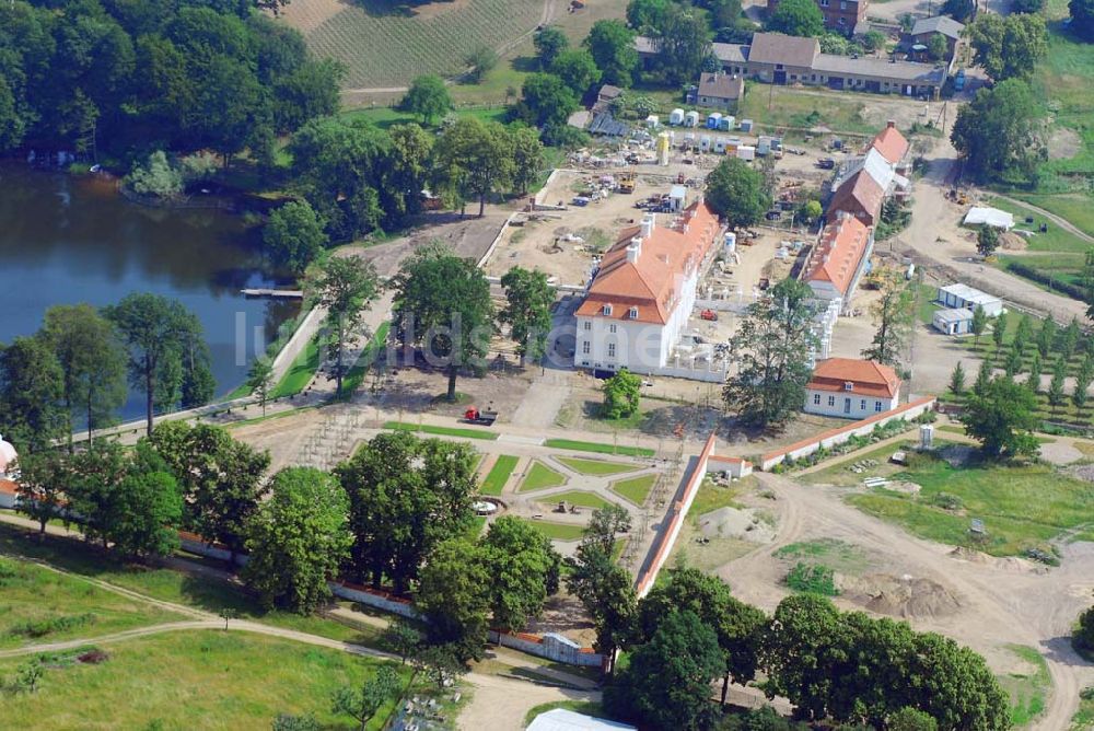 Meseberg von oben - Schloß Meseberg - das neue Gästehaus der Bundesregierung