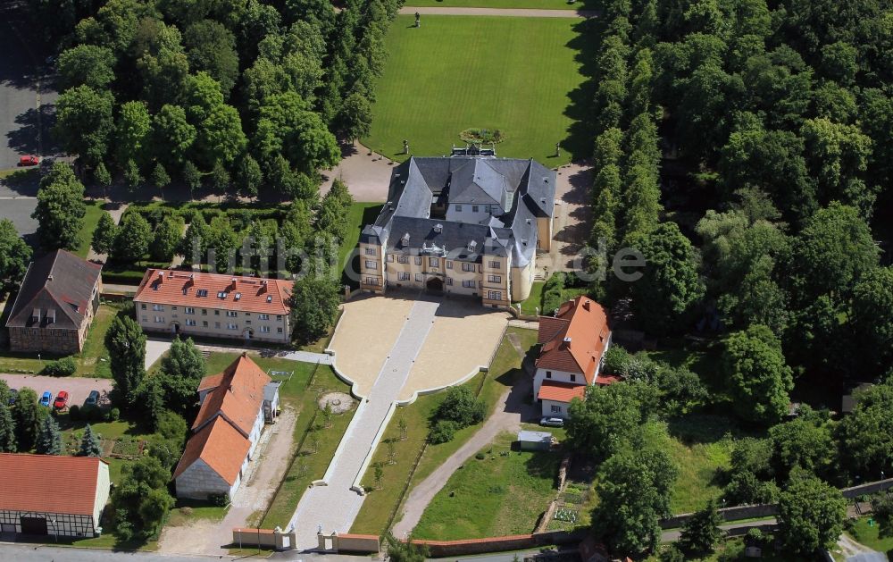 Erfurt OT Molsdorf aus der Vogelperspektive: Schloss in Molsdorf im Bundesland Thüringen